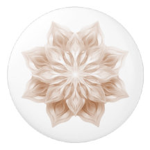 Mandala 3D Brilhante Bege