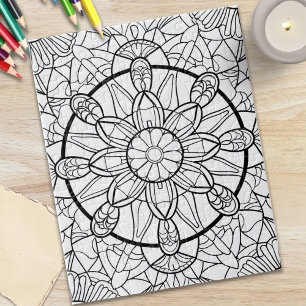 Mandala Abstrato Diversão Quebra-cabeça para Color