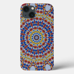 Mandala amarelo azul