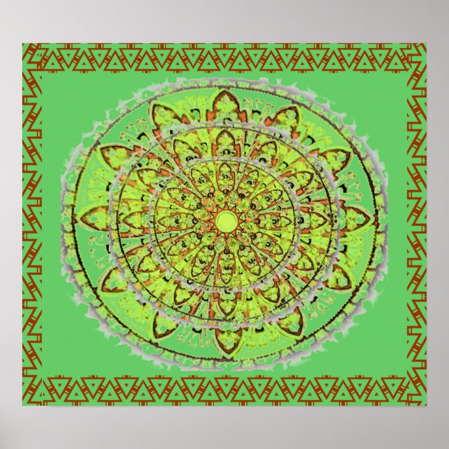 Mandala Art Poster (Frente)
