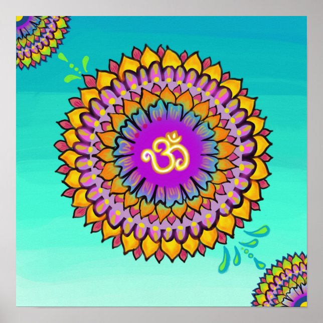 Mandala Aum Poster (Frente)