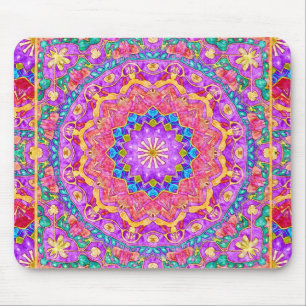 Mandala brilhante Mousepad da aguarela de India