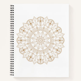 Mandala caderno, calmo, meditativo, estilo boho