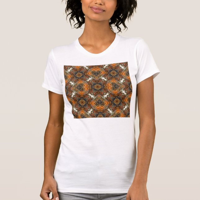 Mandala da borboleta de Swallowtail - camisa (Frente)