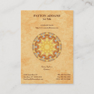 Mandala da renovação - cartão de visita vertica