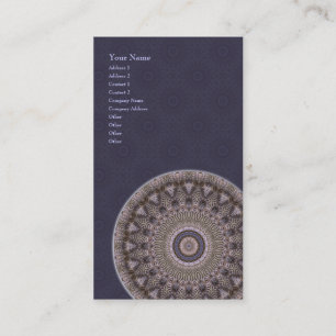 Mandala da sabedoria • Cartão de visita vertica