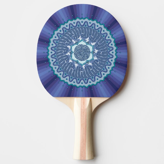 Mandala de Água Raquete de Ping Pong (Frente)