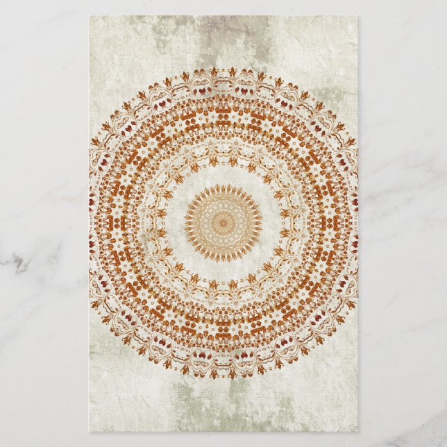 Mandala do desejo em amarelo Ouro (Frente)