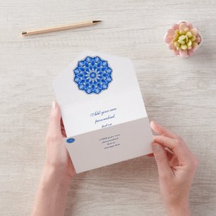 Mandala em azul