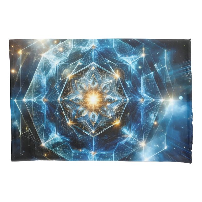 Mandala Estrela Universo Geometria Cósmica Abstrat (Frente)