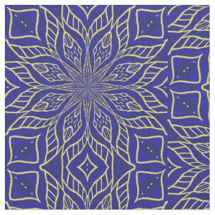 Mandala Flor de Ouro - Tecido