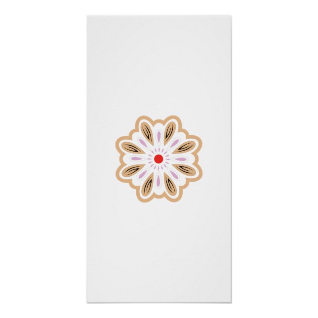 Mandala Flower Art Impressão | Boho Decor (Frente)