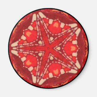 Mandala Fractal Arco Iris Estrella Flor Arte Iman