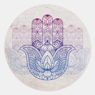 Mandala Henna   Adesivo circular clássico em lótus