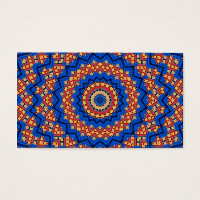 Mandala laranja azul (Frente)