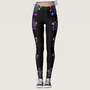 Mandala Leggings Color Galaxy Star Brilhante