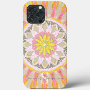 Mandala Morning Sun Monogramas capas de iphone