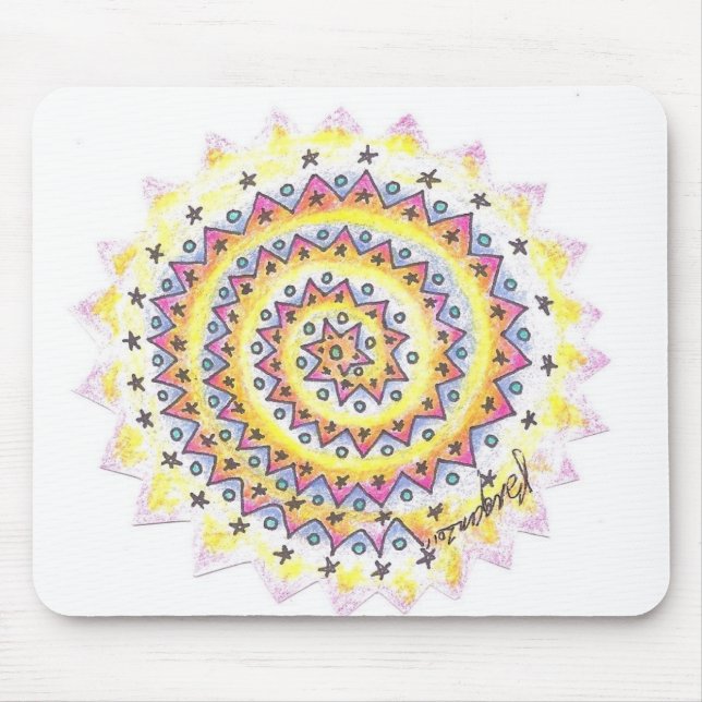 Mandala Mousepad do mistério de BargasArtworks (Frente)