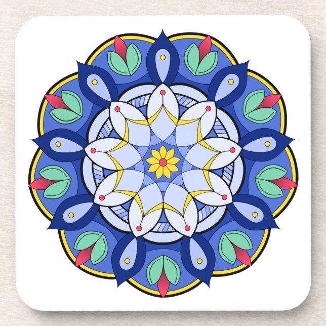 Mandala Padrão 01 Porta copos (Frente)