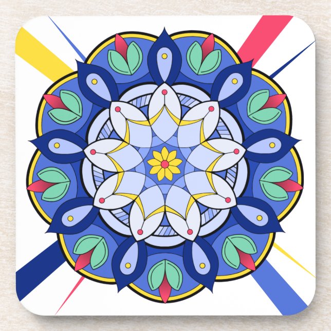 Mandala Padrão 01 Porta copos (Frente)