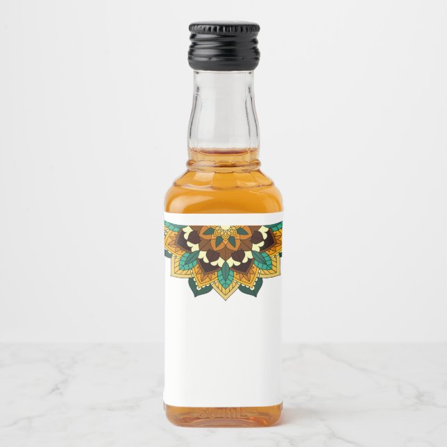 Mandala Padrão 02 em amarelo e em tom (Frente)