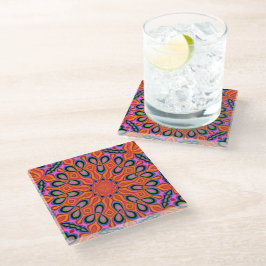 Mandala Retro Laranja Hipster Decor
