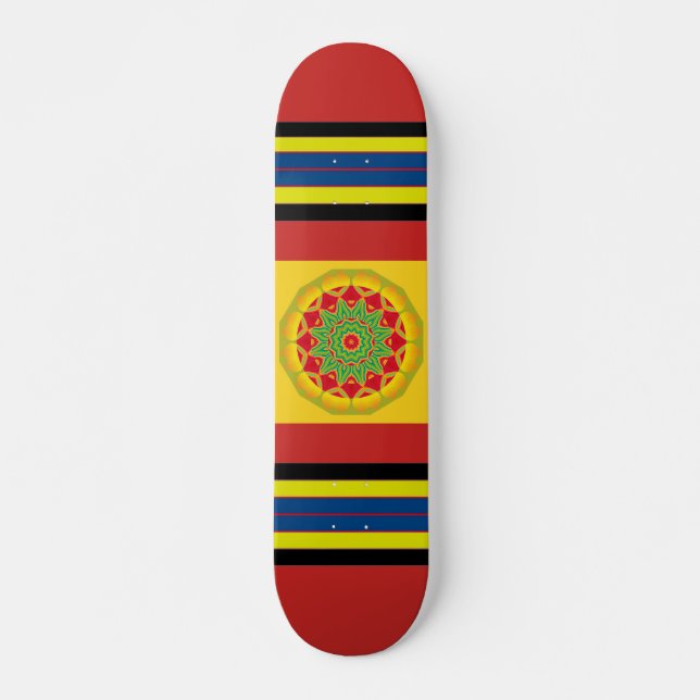 Mandala Skateboard (Frente)
