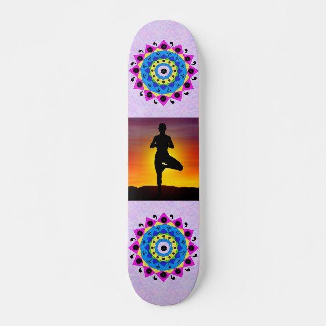Mandala Skateboard (Frente)