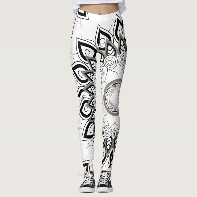 Mandala Tattoo Henna Leggings (Frente)
