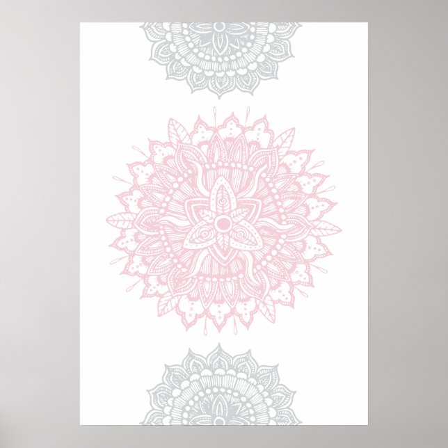 Mandala Tracery Ornament Poster (Frente)