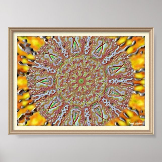 Mandala Trippy Poster (Frente)