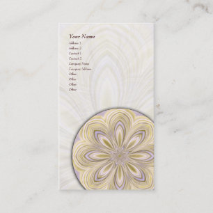 Mandala Waning dourada - cartão de visita vertica