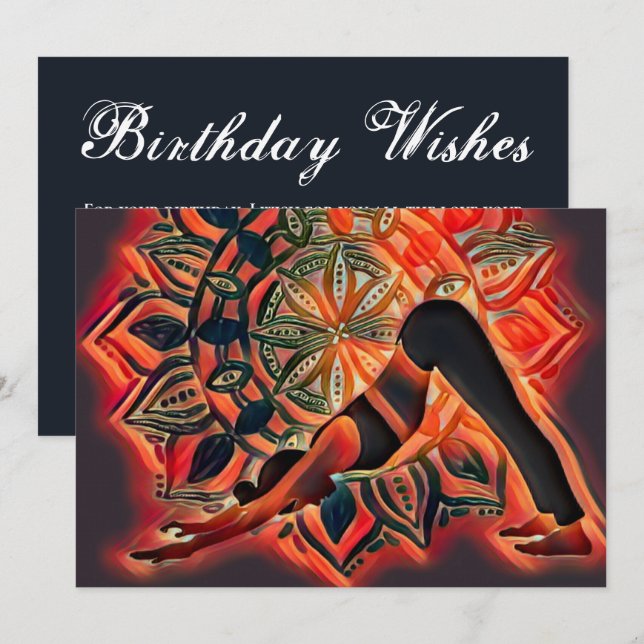 Mandala Yoga Personalizado Feliz Aniversário Espir (Frente/Verso)