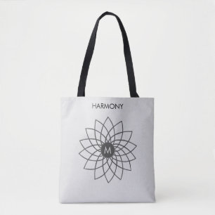 Mandalas da Harmonia em Tote Bag cor Prata