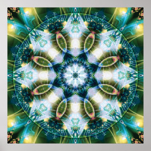 Mandalas do coração do poster da mudança 13