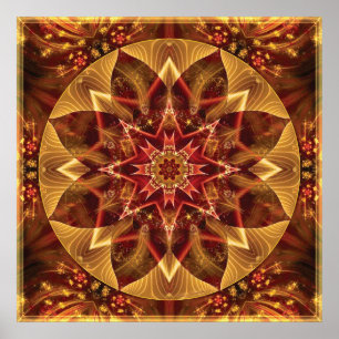 Mandalas do coração do poster da mudança 15