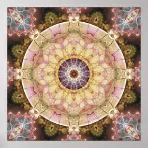 Mandalas do coração do poster da mudança 2
