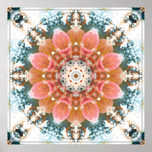 Mandalas do coração do poster da mudança 9