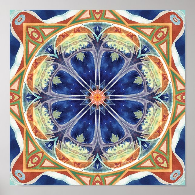 Mandalas do perdão e Poster da versão 8 (Frente)