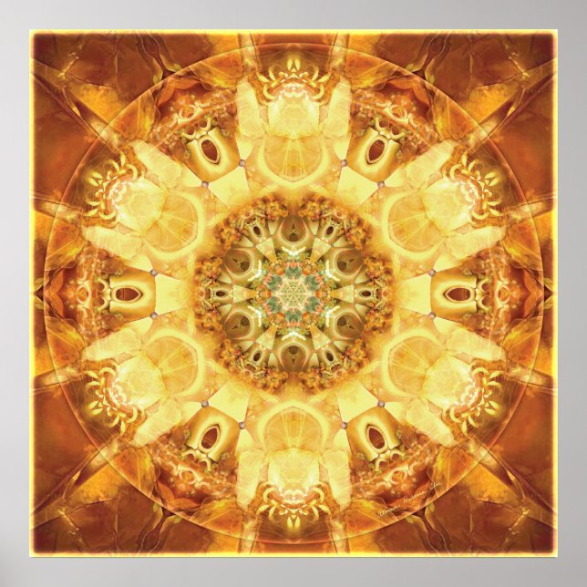 Mandalas do Poster do Coração da Mudança 3 (Frente)