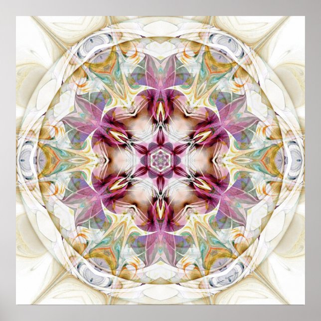 Mandalas do Poster do Coração da Mudança 7 (Frente)