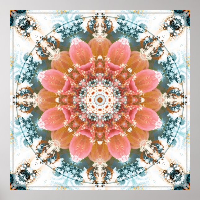 Mandalas do Poster do Coração da Mudança 9 (Frente)