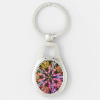 Mandalastyle Oval Metal Chaveiro