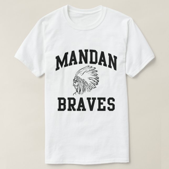 Mandan Braves Men's T-shirt (Frente do Design)