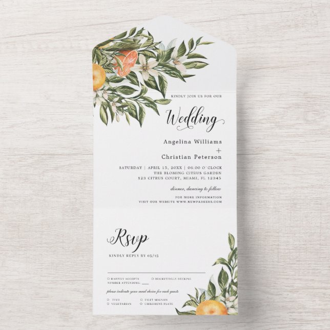Mandarin Blooming Citrus | Greenery Wedding (Interno)