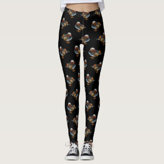 Mandarina Frenzy Leggings (Preto)