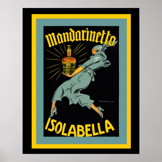 Mandarinetto Isolabella Vintage Ad Poster (Frente)