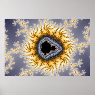 Mandel azul - poster do Fractal