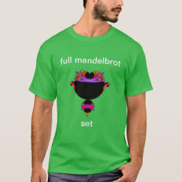 Mandelbrot de cheio, em T-Shirt preto e roxo