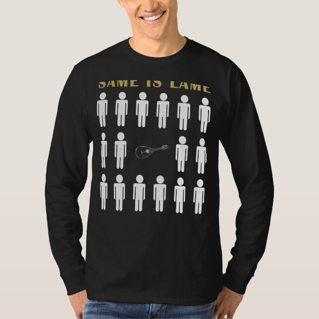 Mandolin O Mesmo é Camiseta Lame - Desacelere Algu (Frente)
